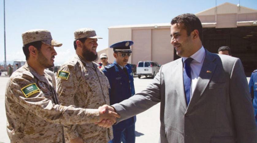Suudi Arabistan Washington Büyükelçisi Halid bin Selman ‘Nellis Hava Üssü’ndeki pilotları ziyaret etti