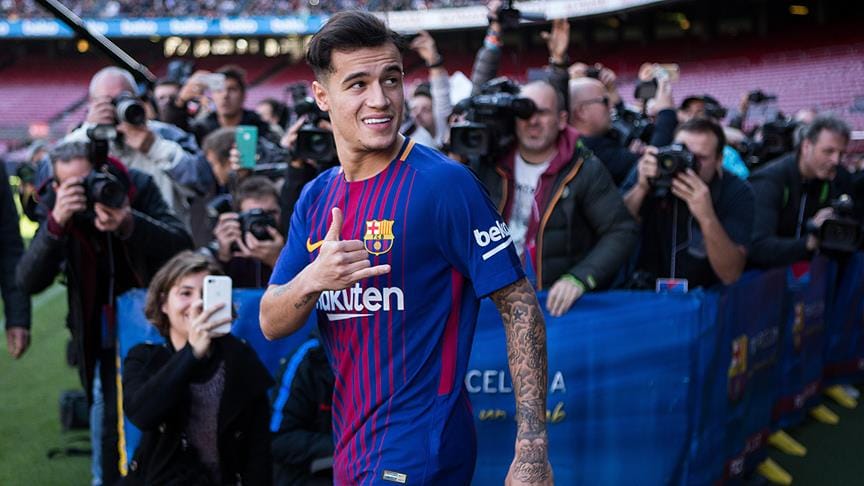 Barcelona Coutinho’yu tanıttı