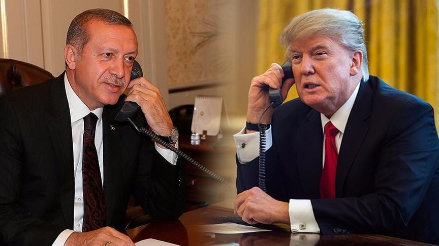 Cumhurbaşkanı Erdoğan ile ABD Başkanı Trump telefonda görüştü