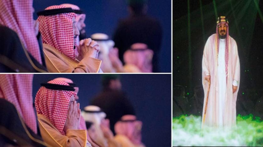 Cenadiriyye Festivali’nde düzenlenen gösteride Kral Abdulaziz canlandırıldı