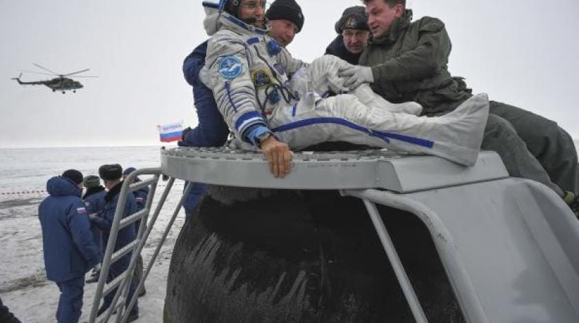 3 astronot 5 ay sonra Dünya’ya döndü