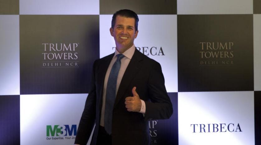 Trump’ın oğlu Donald Trump Jr. gayrimenkul projelerini tanıtmak için Hindistan’da