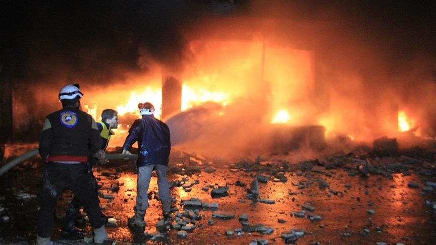 İdlib’e hava saldırıları: 10 ölü, 20 yaralı