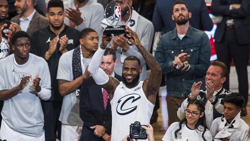 NBA All-Star maçını James’in takımı kazandı