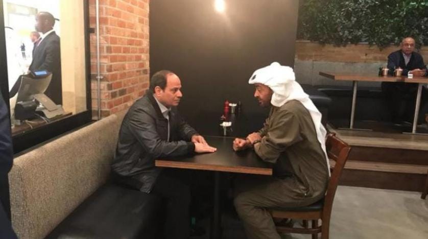 AVM’de Zayed ve Sisi görüşmesi