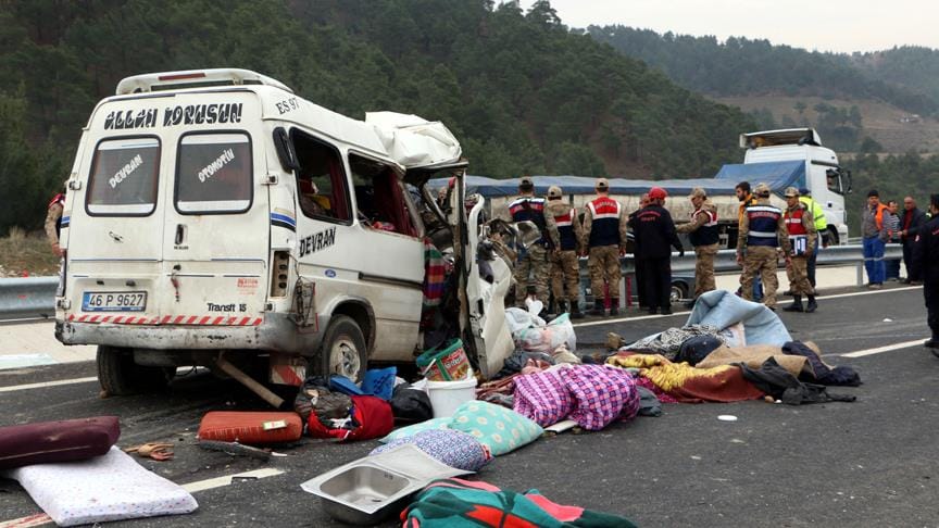 Kahramanmaraş’ta tarik kazası: 8 ölü