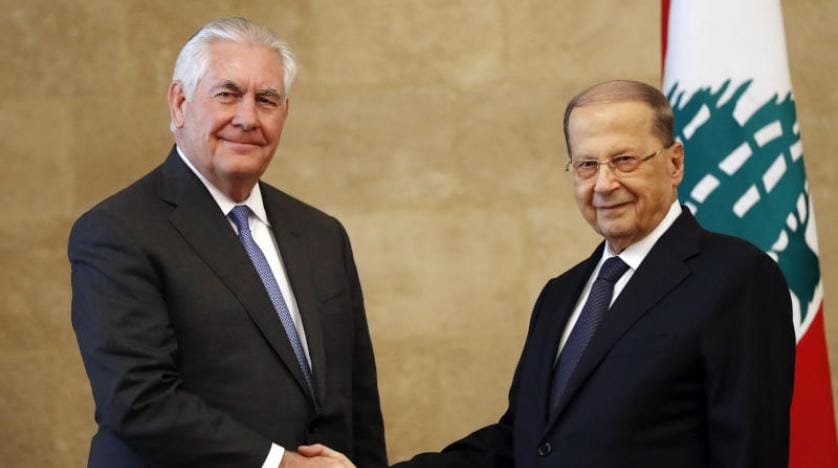 Tillerson, Lübnan’da temaslarda bulundu