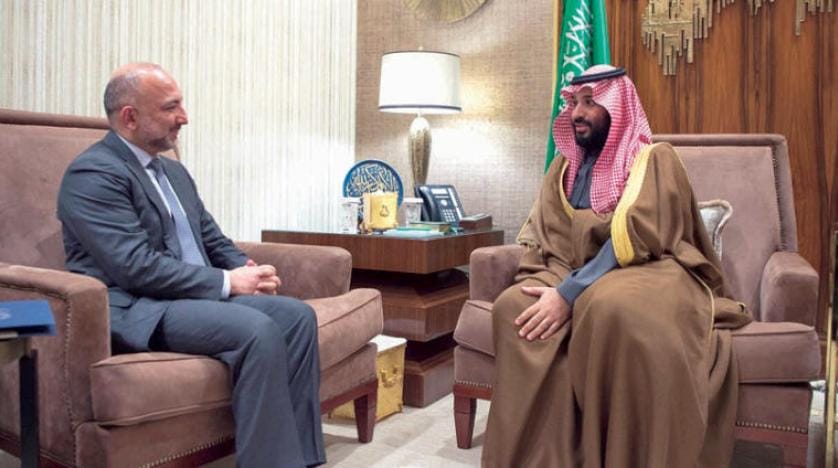 Veliaht Prens, Afganistan Ulusal Güvenlik Danışması Atmar’ı kabul etti