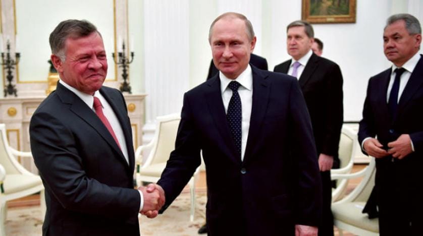 Putin ile 2. Abdullah bir araya geldi