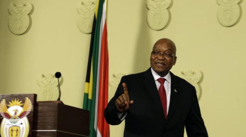 Güney Afrika Devlet Başkanı Zuma istifa etti