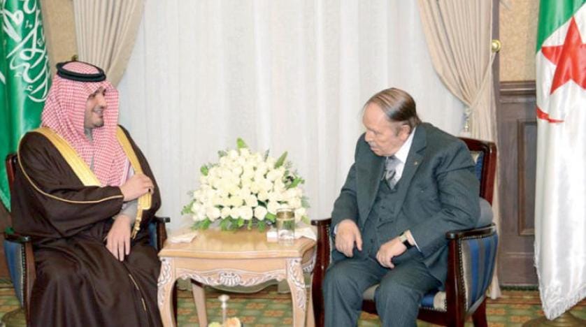 Cezayir Cumhurbaşkanı ve Suudi Arabistan İçişleri Bakanı bir araya geldi