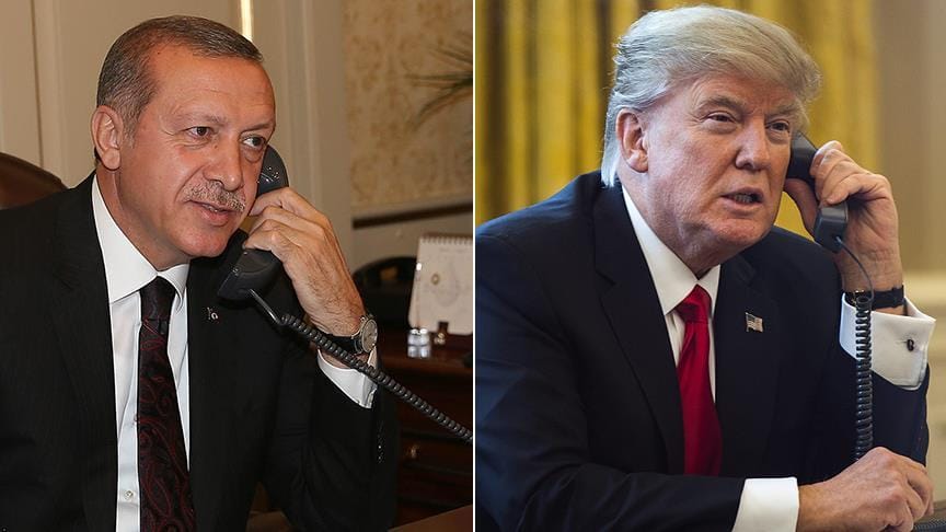 Cumhurbaşkanı Erdoğan, ABD Başkanı Trump ile telefonda görüştü