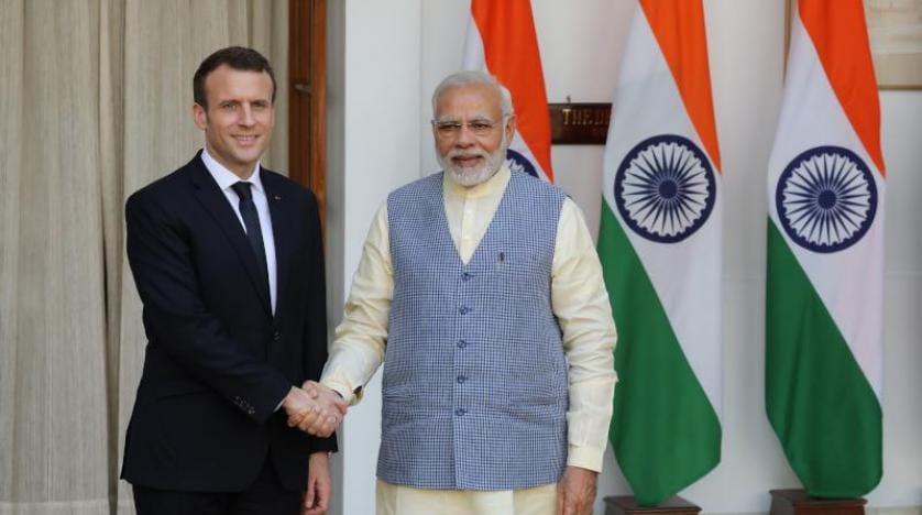 Macron’dan, Hindistan’a ilk resmi ziyaret