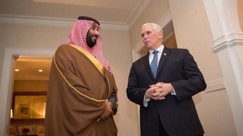 Pence, Veliaht Prens onuruna akşam yemeği verdi