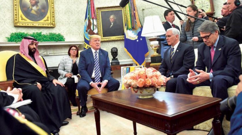 Donald Trump ve Muhammed bin Selman ikili ilişkileri görüştü