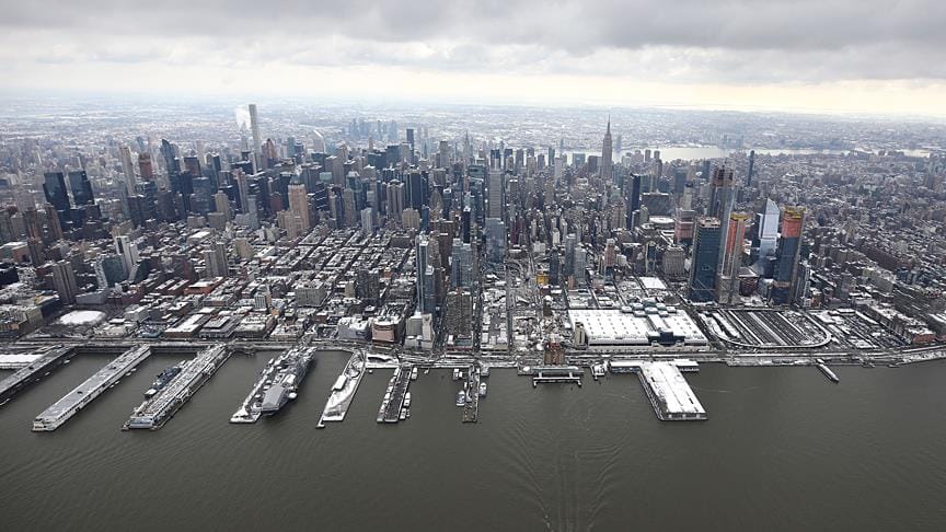 Manhattan havadan görüntüledi