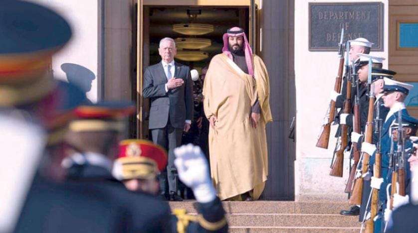 Muhammed bin Selman, James Mattis ile askeri ilişkileri görüştü!