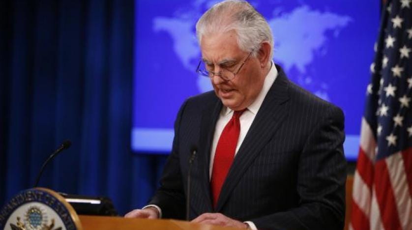 Trump tarafından görevden alınan Tillerson’dan ilk açıklama