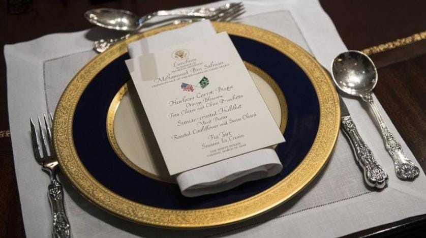 Trump ve Muhammed bin Selman öğle yemeğinde bir araya geldi