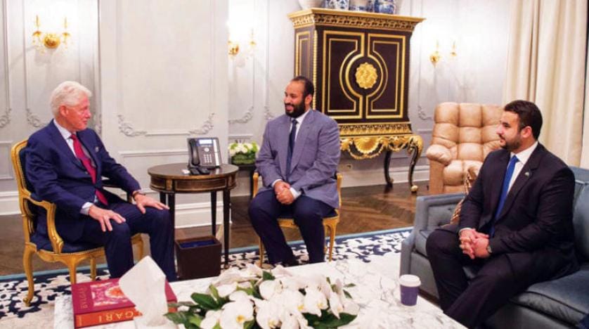 Muhammed bin Selman, Bill Clinton ve John Kerry ile görüştü