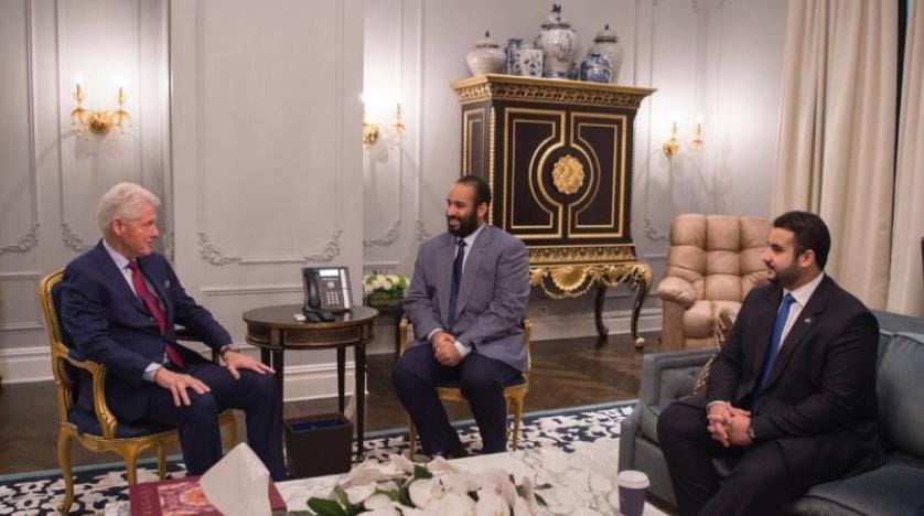 Veliaht Prens, New York’ta Bill Clinton ile görüştü