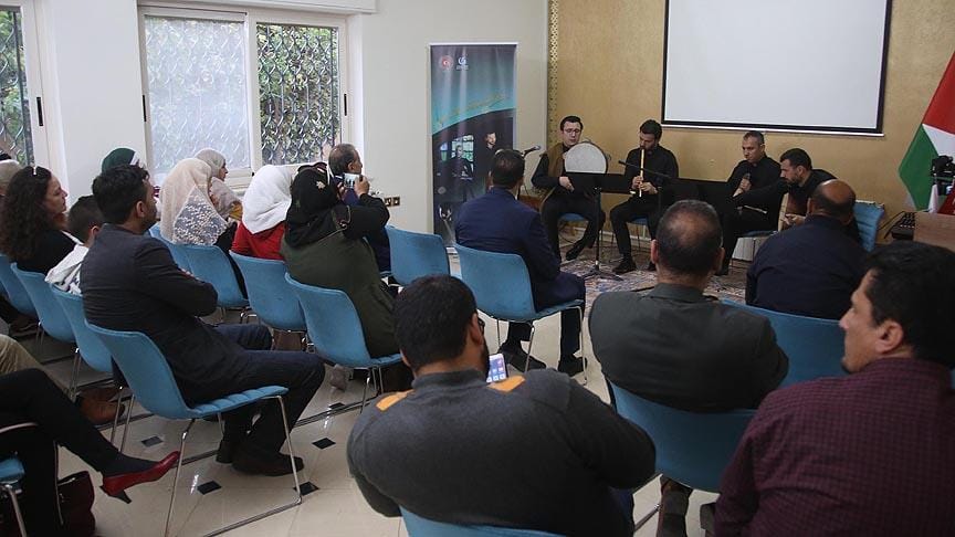 Türk sanatçılar Ramallah’ta tasavvuf müziği konseri verdi
