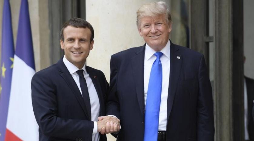 Trump ve Macron akşam yemeğinde bir araya gelecek