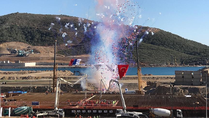 Akkuyu Nükleer Santrali’nin temeli atıldı