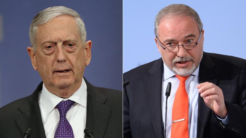 Mattis, İsrail Savunma Bakanı Liberman ile görüştü