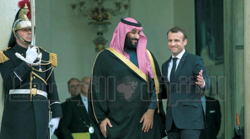 Macron ve Veliaht Prens İran’ın yayılma projesinin önüne geçme yollarını görüştü