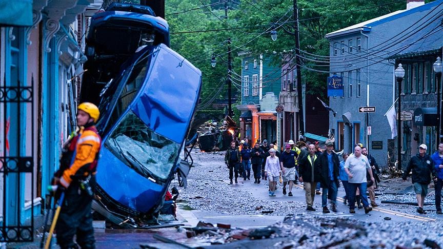 Maryland’de sel hayatı felç etti