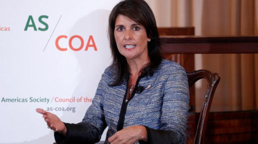 Haley: Kesinlikle doğru bir karar