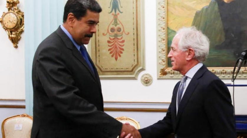 Maduro, ABD’li bir senatör Corker ile bir araya geldi