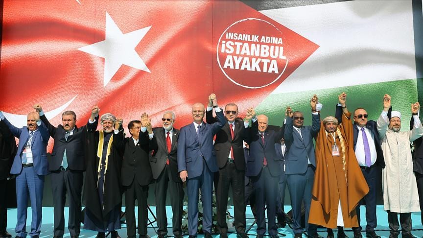 ‘Zulme Lanet Kudüs’e Destek’ mitingine 500 bin kişi katıldı