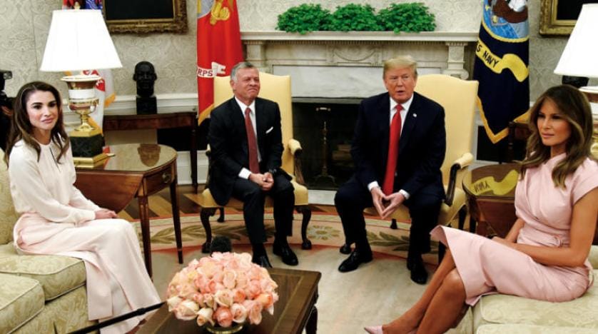 Trump ve Ürdün Kralı 2. Abdullah barış planını tartışıyor