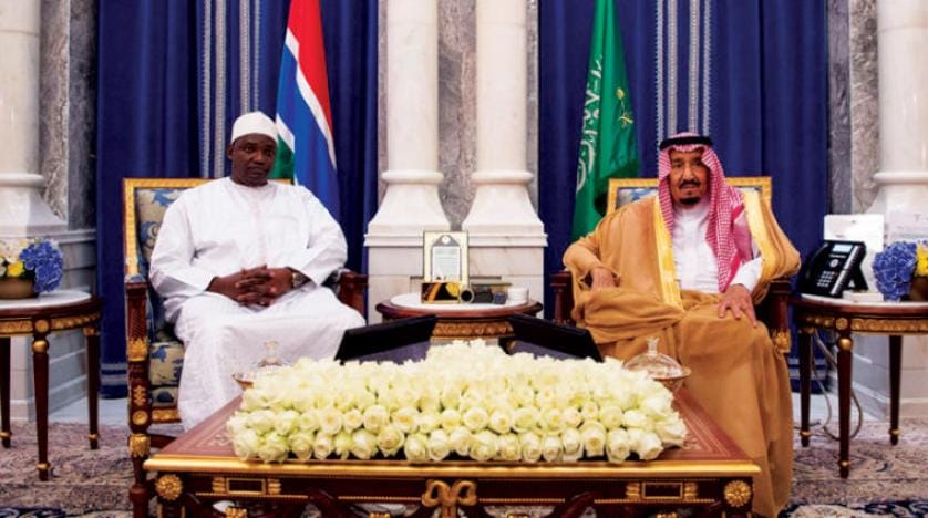 Suudi Arabistan Kralı, Gambiya Devlet Başkanı ile bir araya geldi