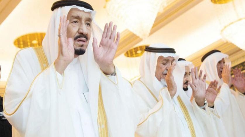 Kral Selman bayram namazını Mescid-i Haram’da kıldı