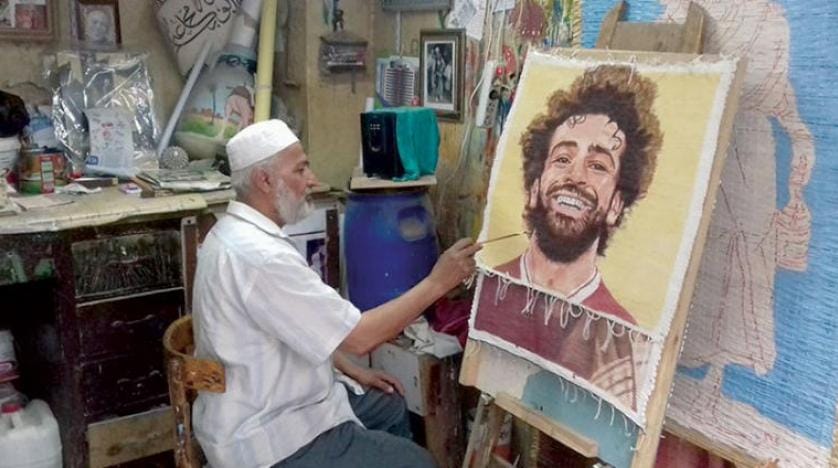 Muhammed Salah tutkusu, Kahire’deki meşhur kilim pazarında