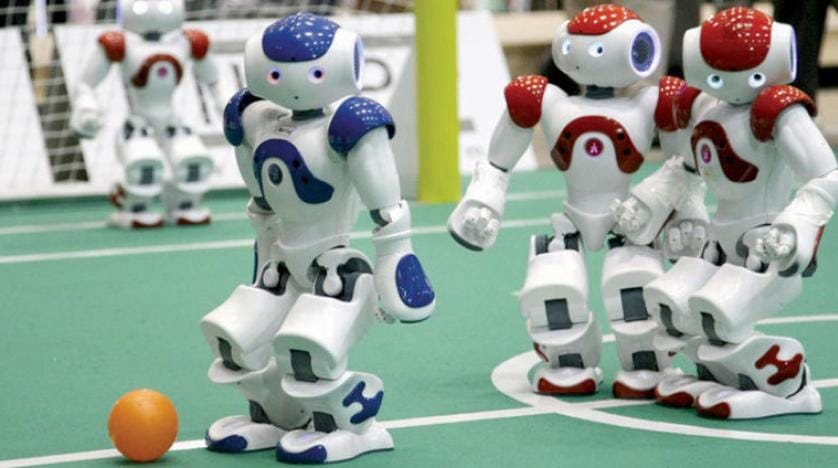 Robotlardan futbol maçı