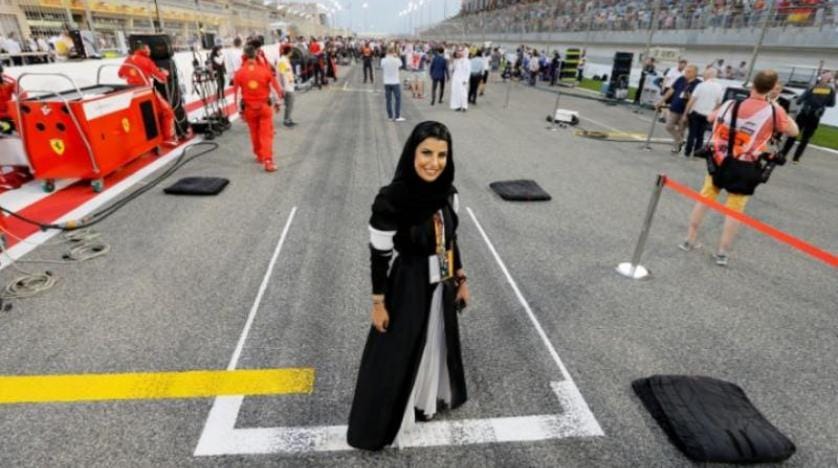 Suudi bir kadın, Formula 1 aracı sürdü