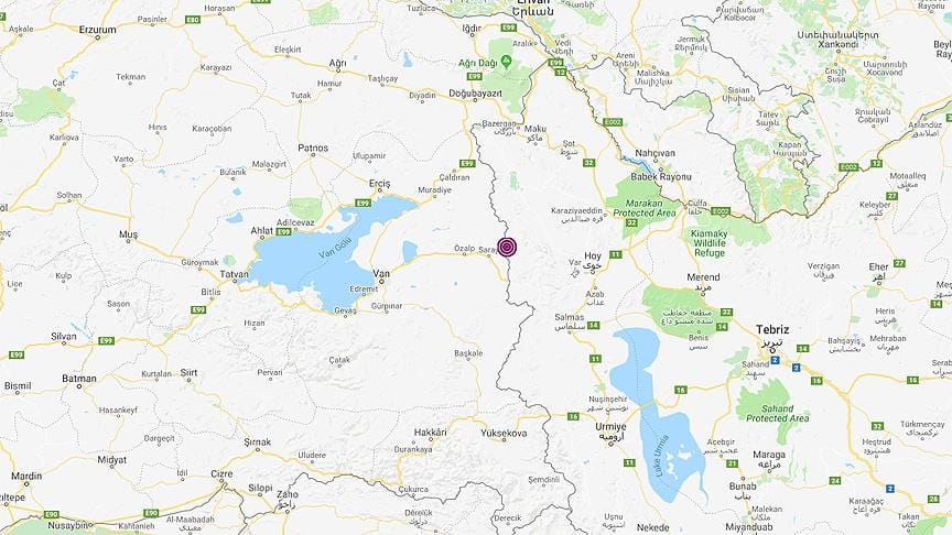 Van’da 4,7 büyüklüğünde deprem