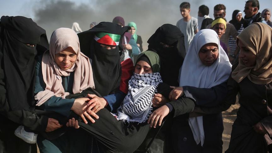 İsrail askerleri Gazze sınırında 206 Filistinliyi yaraladı