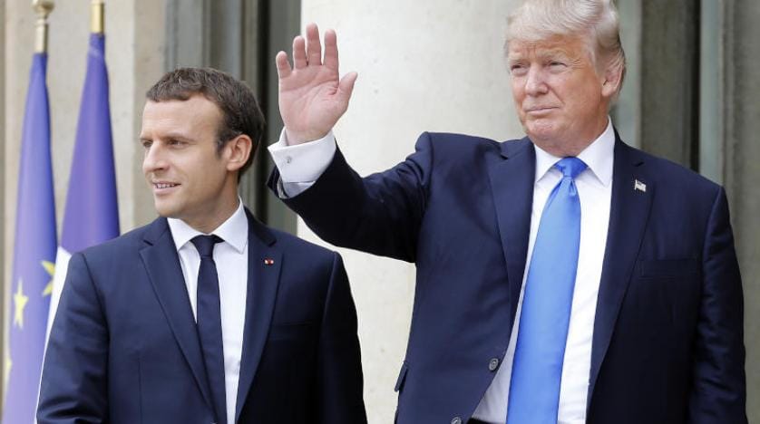 Macron, Trump’a vergi kararının hukuka aykırı olduğunu söyledi