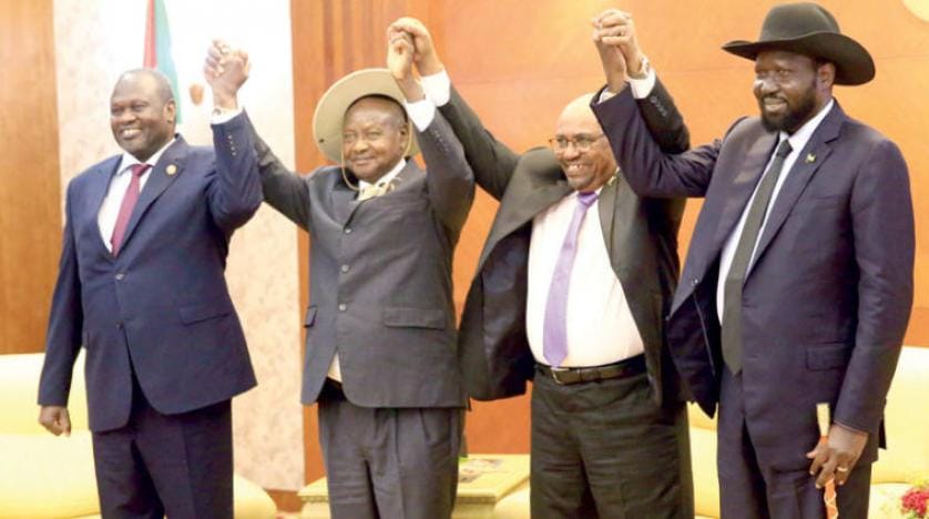 El-Beşir, Salva Kiir ve Museveni Güney Sudan krizinin çözümü için bir araya geldi