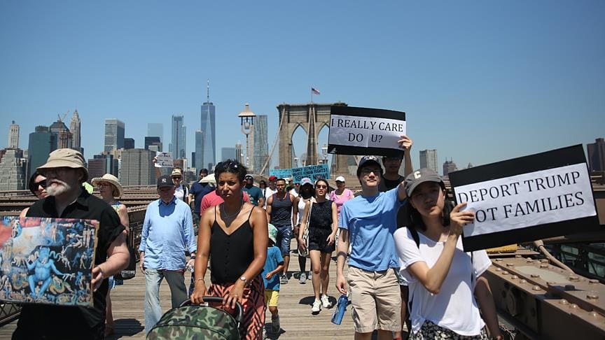ABD’de Trump’ın göçmen politikası protesto edildi