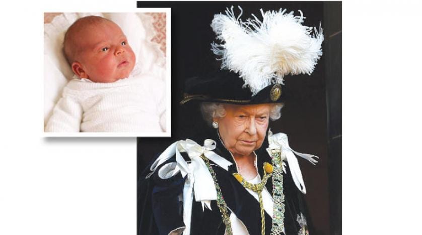 Kraliçe Elizabeth en küçük torununun vaftiz törenine katılmadı