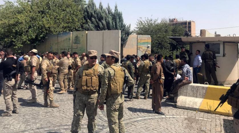 Erbil’de valilik binasında silahlı çatışma