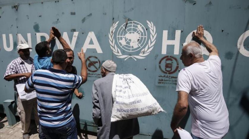 Gazze’de UNRWA protestosu