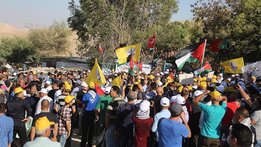 Han el-Ahmer’de İsrail protestosu