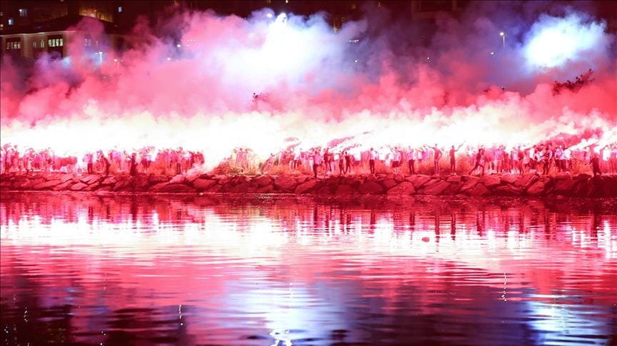 Trabzonspor’un 51. yılı meşalelerle kutlandı